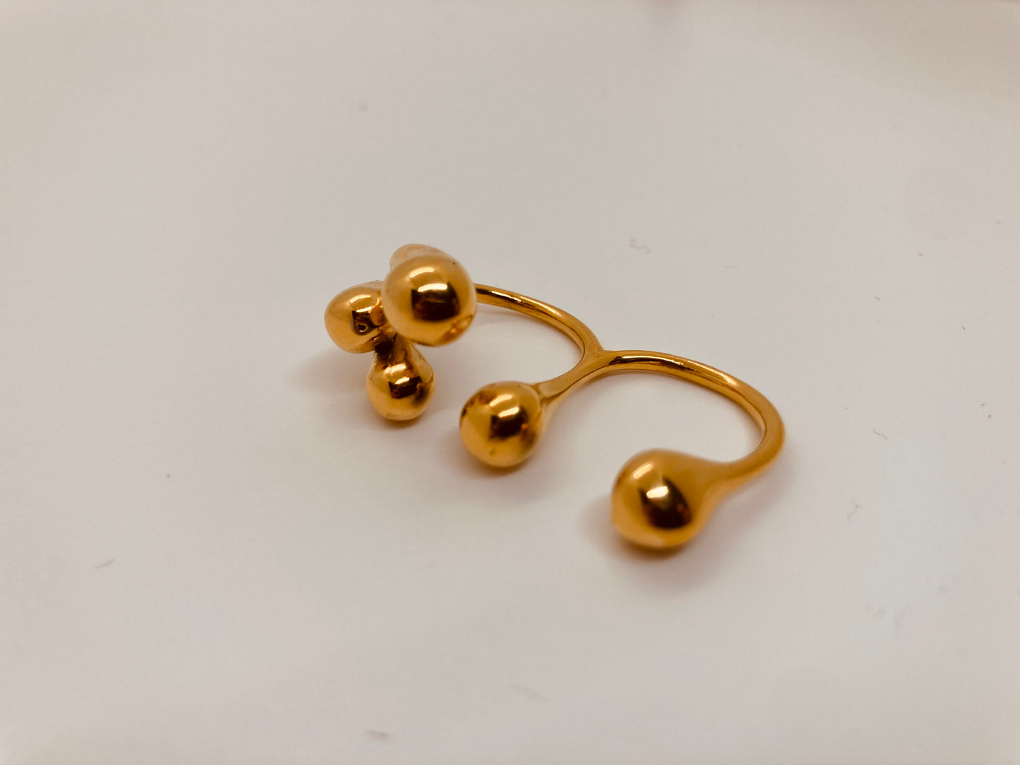 Anillo Gold Doble Ajustable