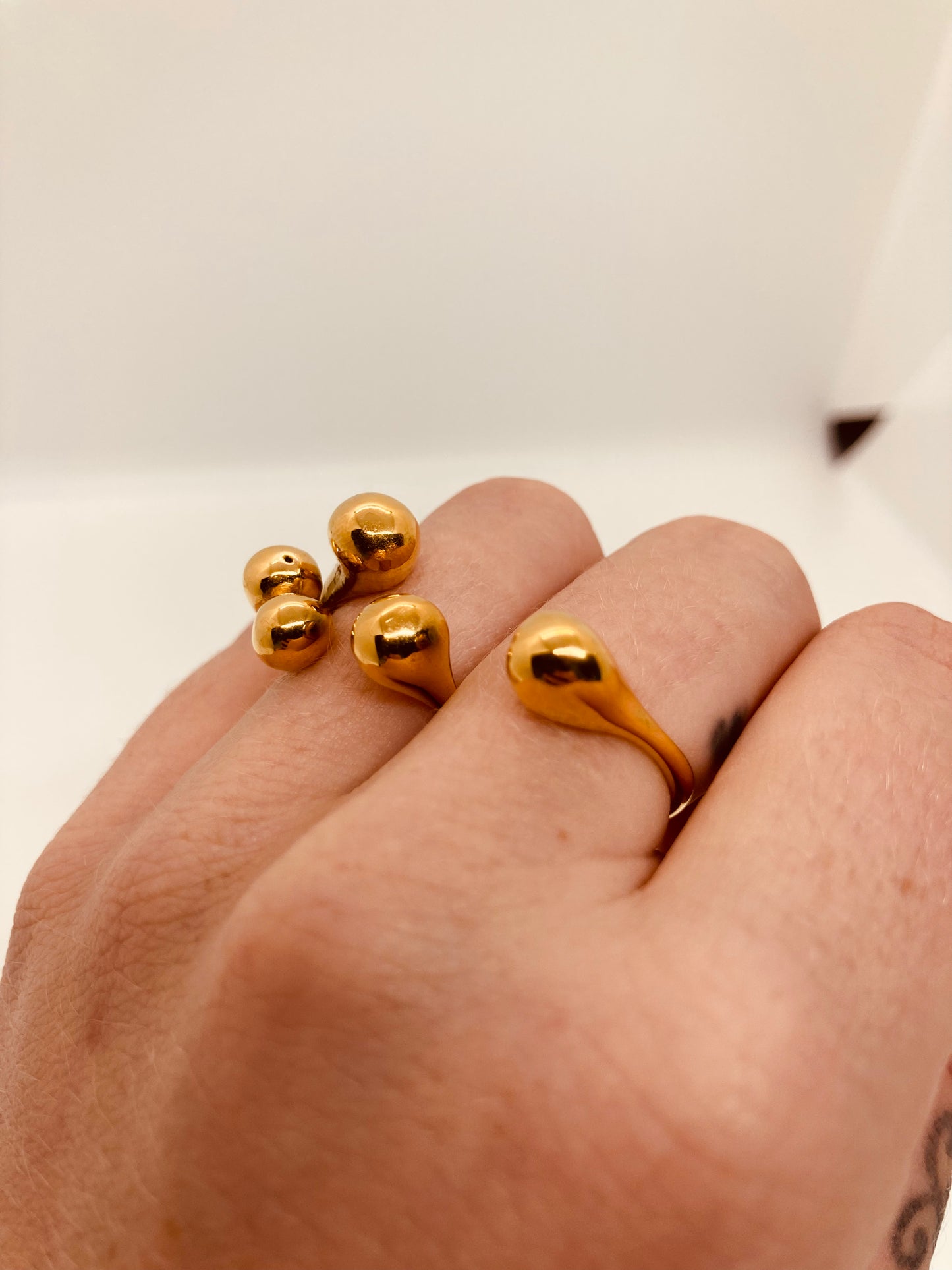 Anillo Gold Doble Ajustable