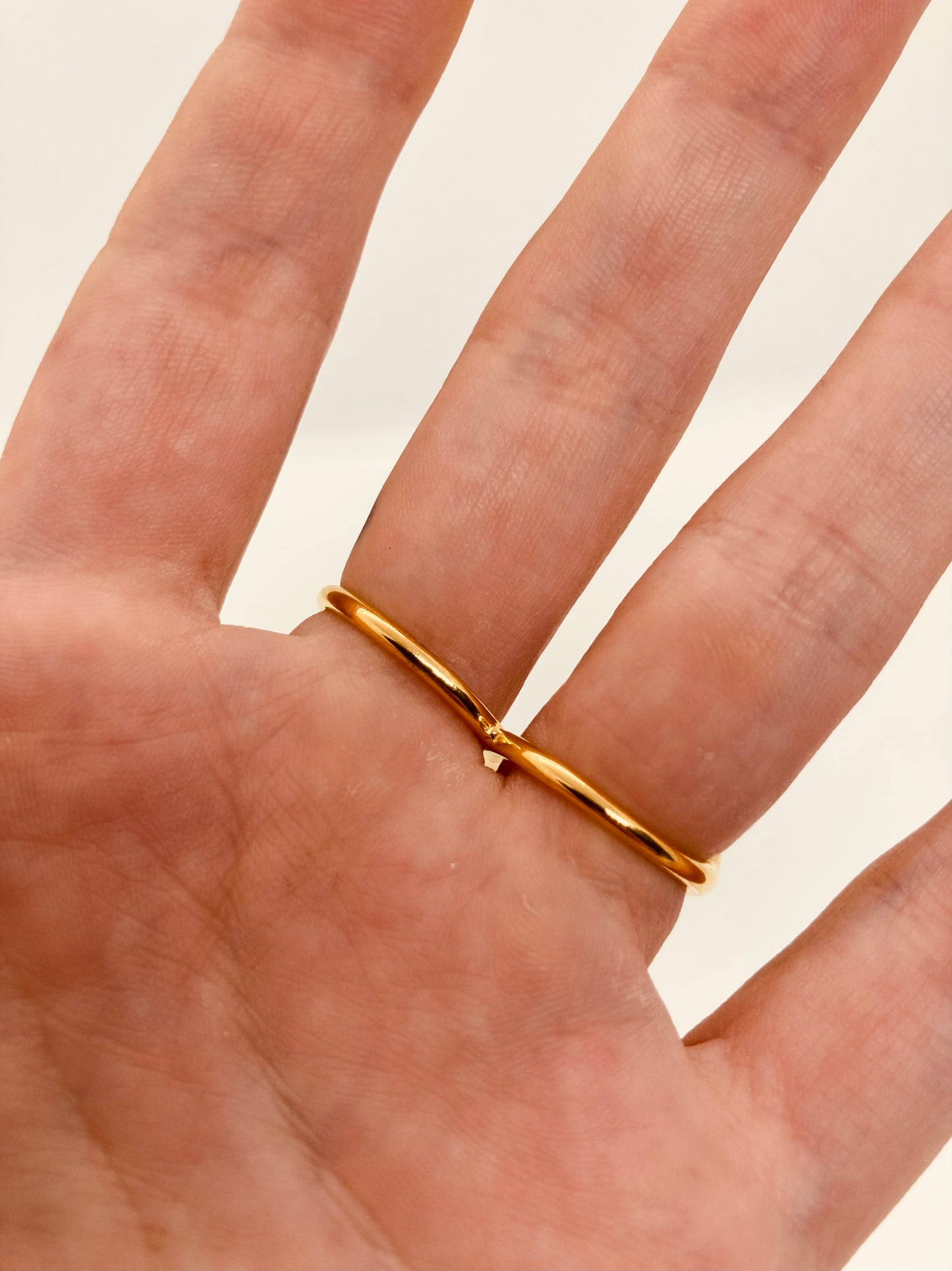 Anillo Gold Doble Ajustable