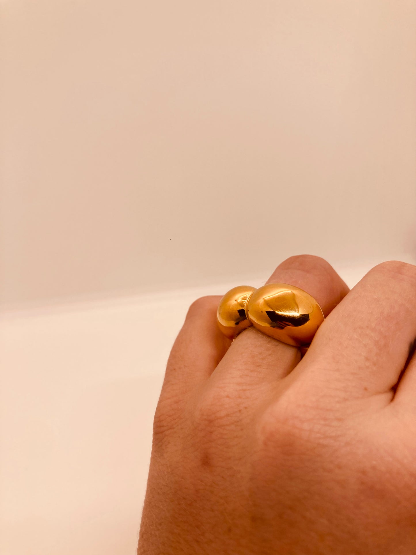 Anillo Bold Gold Flor