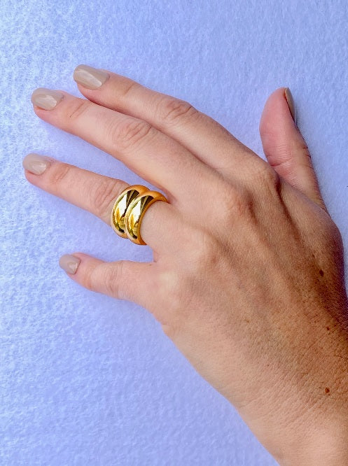 Anillo Bold Doble Gold