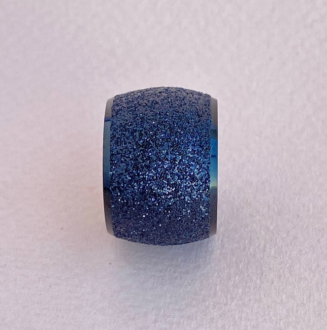 Anillo Negro Opaco con Brillos