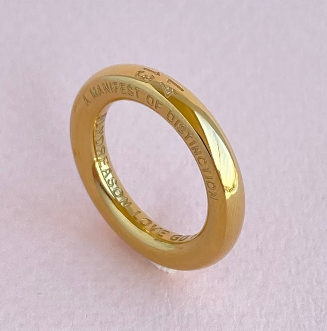 Anillo Unisex Gold Bold