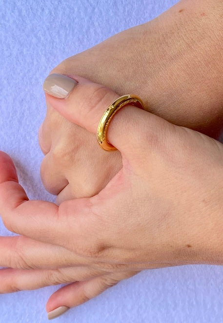 Anillo Unisex Gold Bold