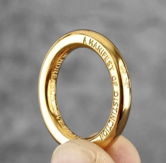 Anillo Unisex Gold Bold