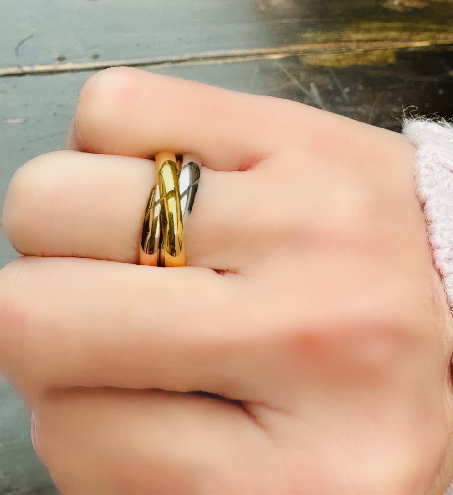 Anillo Triple Entrelazado