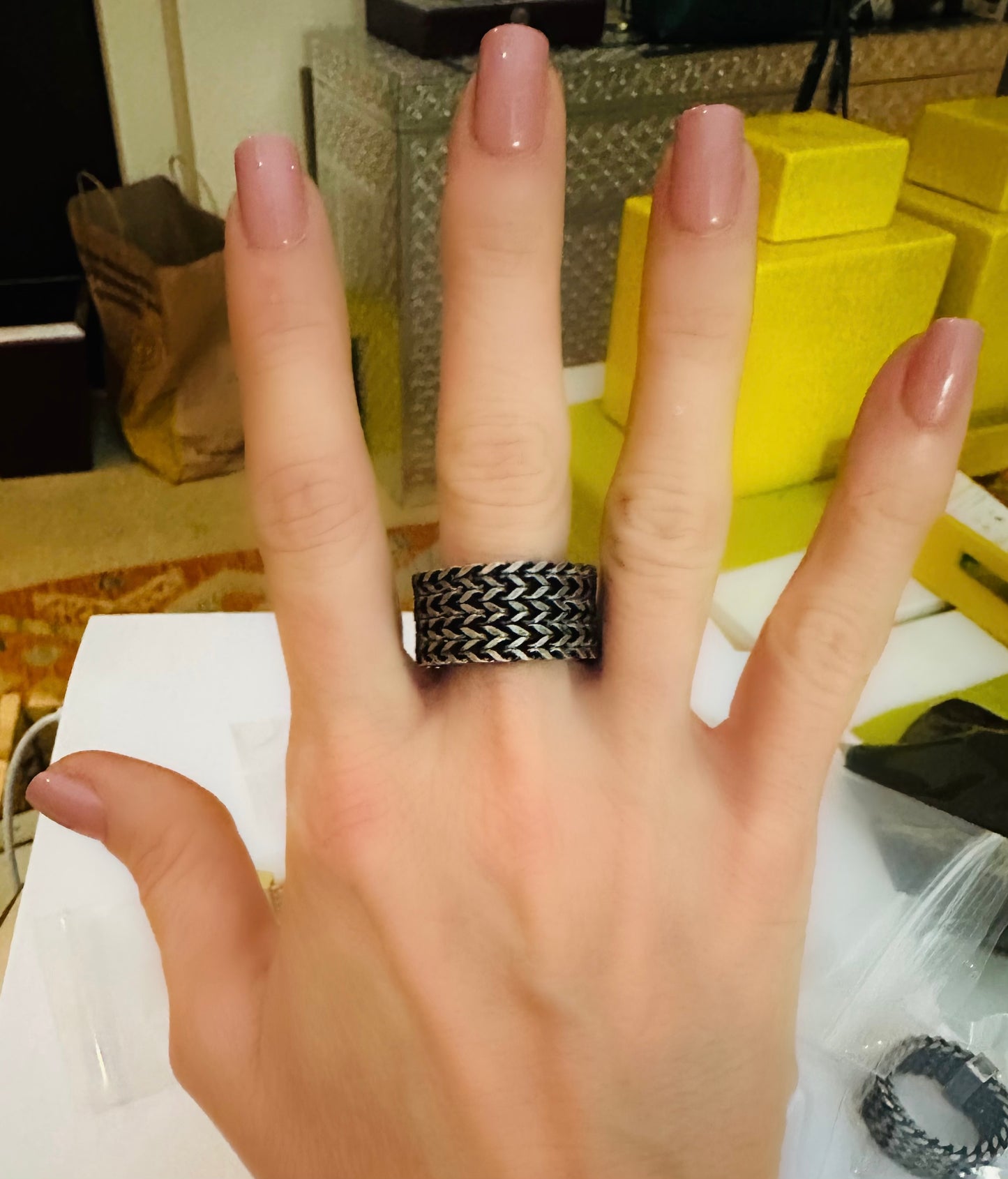 Anillo Trenzado Black