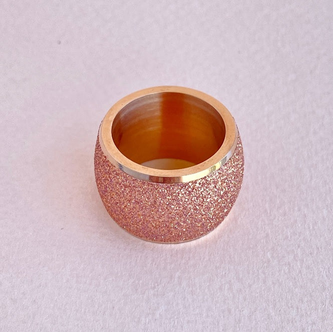 Anillo Rose Gold Opaco con Brillo