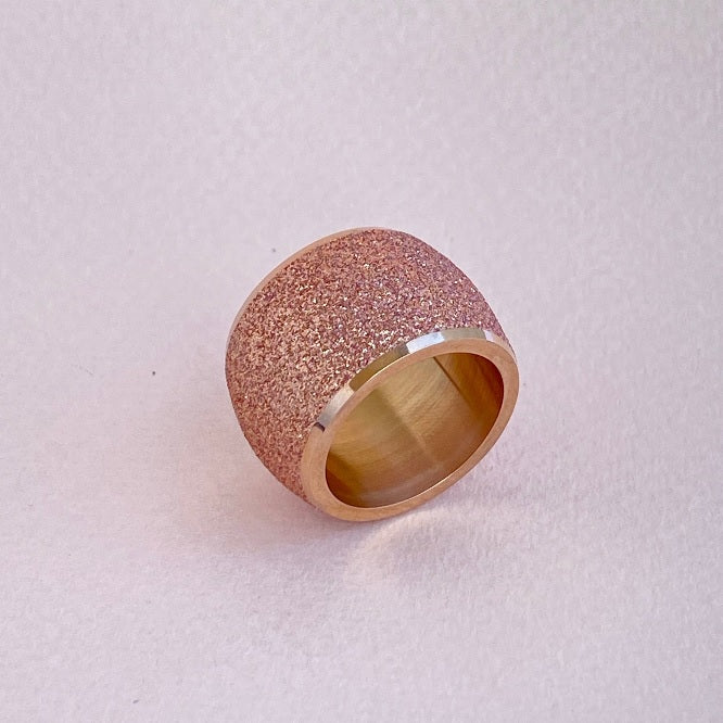 Anillo Rose Gold Opaco con Brillo