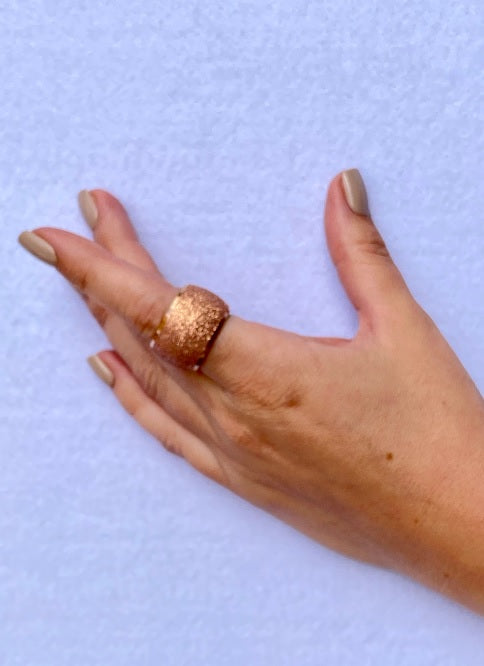 Anillo Rose Gold Opaco con Brillo