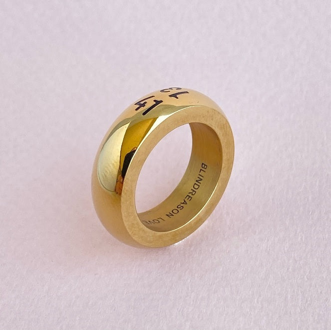 Anillo Unisex Grueso 1314 Gold