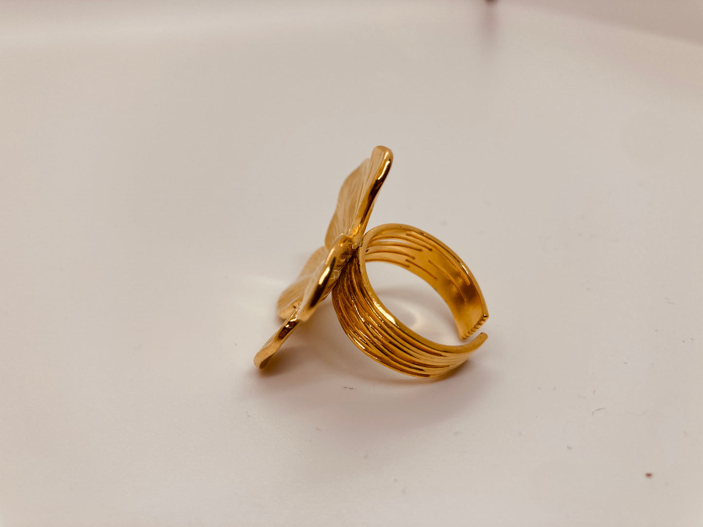 Anillo Flor Gold Ajustable