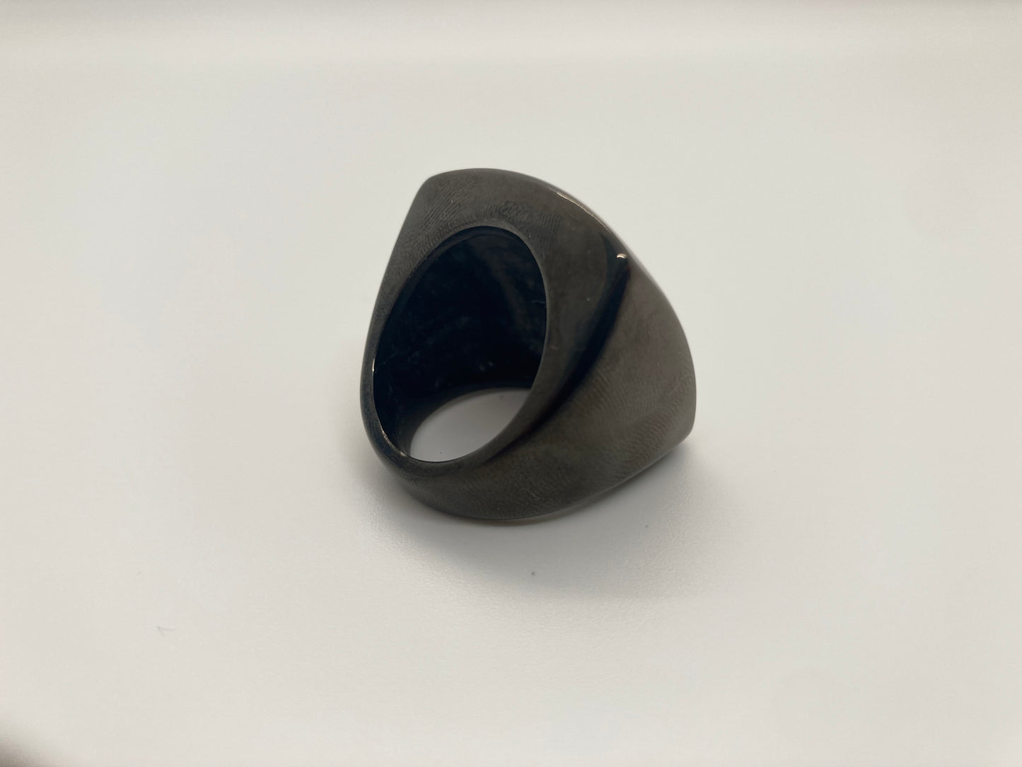 Anillo Grueso Cuadrado Negro